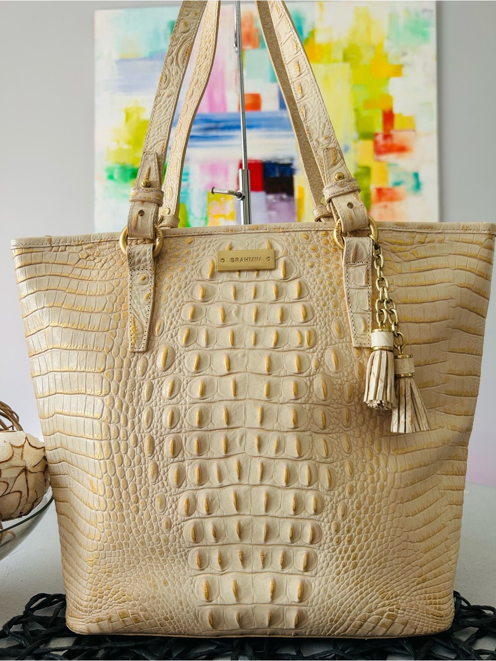 Vintage Brahmin Medium Asher Shoulder Bag - Bali - Picture 2 of 15